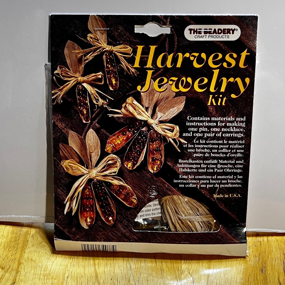 The Beadery Harvest Jewelry Kit Brown Autumn Indian Corn DIY 490